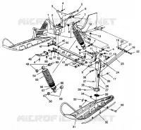 SOSPENSIONI ANTERIORI and SCIARE 600 XCR SP 0965677 and EUROPEAN 600 XCR SP E965677 (4932063206B004)