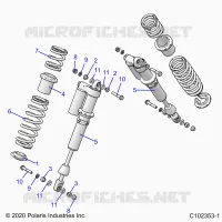 SUSPENSION, AMMORTIZZATORE POSTERIORE