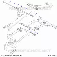 SOSPENSIONE POSTERIORE CONTROL ARM, MOUNTING