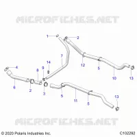 ENGINE, SISTEMA DI RAFFREDDAMENTO, HOSES