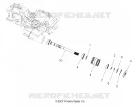 TRASMISSIONE, PRINCIPALE SCATOLA INGRANAGGI OUTPUT SHAFT