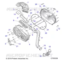 DRIVE TRAIN, COPERCHIO FRIZIONE AND DUCTING