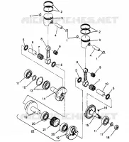 PISTONEEE   ALBERO MOTORE WIDETRAK GT 0962061 AND EUROPEAN WIDETRAK GT E962061 (4931623162C009)