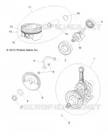 ENGINE, ALBERO MOTORE, PISTON AND BALANCE SHAFT