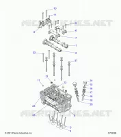 ENGINE, TESTA CILINDRO AND VALVES