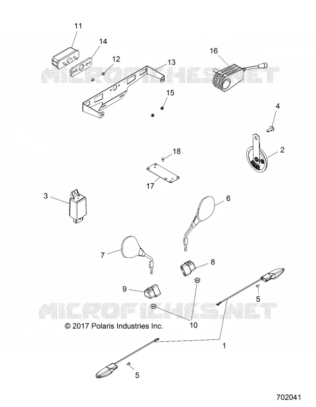 LAMP TARGA LIGHT, TURN SIGNAL AND HORN