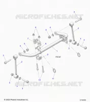 SUSPENSION, FRONT BARRA DI STABILIZZAZIONE