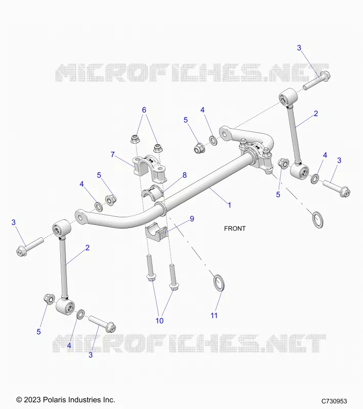 SUSPENSION, FRONT BARRA DI STABILIZZAZIONE