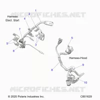 ELETTRICO, WIRE HARNESS, HOOD, ELEC. START