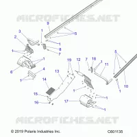 CHASSIS, PROTEZIONE FRIZIONE, FOOTRESTS, TUNNEL GRIPS