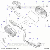 TRASMISSIONE, CLUTCH COVER AND DUCTING