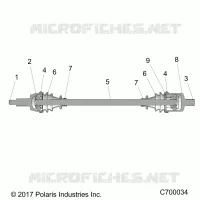 TRASMISSIONE, FRONT HALF SHAFT