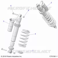 SUSPENSION, SHOCK ANTERIORE MOUNTING