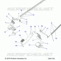 CHASSIS, PROTEZIONE FRIZIONE, FOOTRESTS, TUNNEL GRIPS