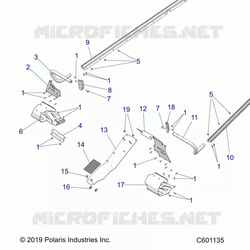 CHASSIS, PROTEZIONE FRIZIONE, FOOTRESTS, TUNNEL GRIPS