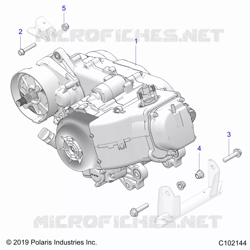 MOTORE, MOTORE AND TRANSMSSION MOUNTING