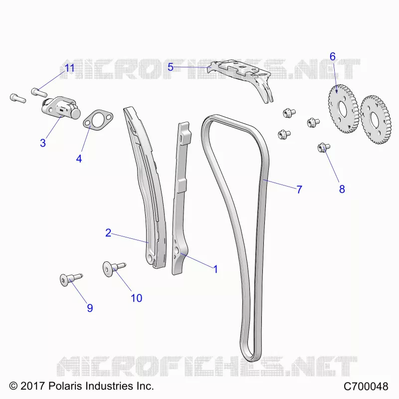 CAM CATENA AND TENSIONER