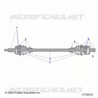 TRASMISSIONE, FRONT HALF SHAFT