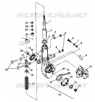 ANTERIORE MONTANTE XPLORER 400L W98CC38C (4945414541B004)