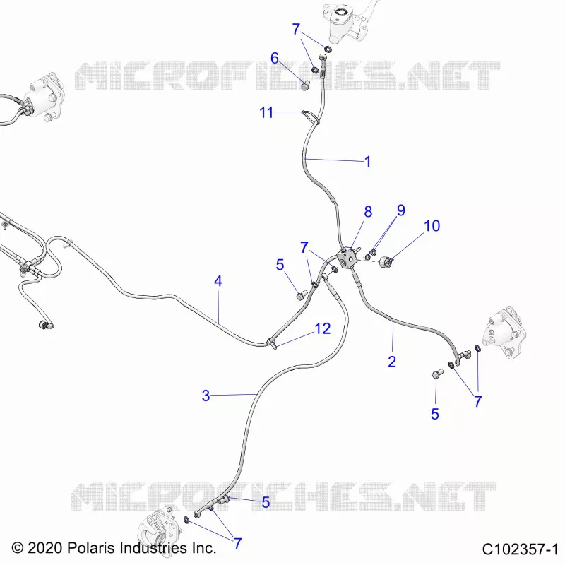 LINEE FRENO, FRONT