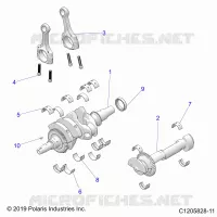 ENGINE, ALBERO MOTORE AND BEARINGS