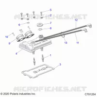 ENGINE, THROTTLE BODY AND VALVOLA COPERTURA