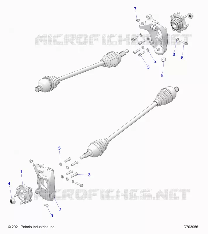 SOSPENSIONI ANTERIORI CARRIER AND HUB