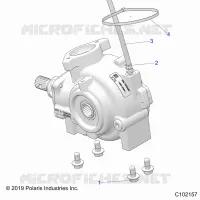 TRASMISSIONE, FRONT GEARCASE, MOUNTING