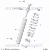 SUSPENSION, AMMORTIZZATORE POSTERIORE