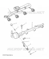 ENGINE, FUEL INJECTOR RAIL