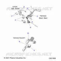 ELETTRICO, WIRE HARNESS, HOOD, ELEC. START