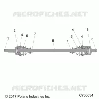 TRASMISSIONE, HALF SHAFT, FRONT