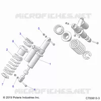 SUSPENSION, REAR SHOCK MONTAGGIO