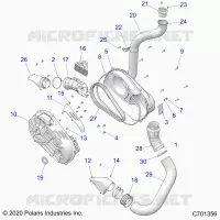 TRASMISSIONE, CLUTCH COVER AND DUCTING