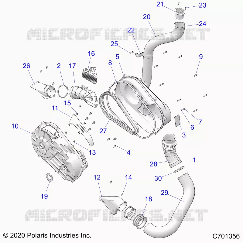 TRASMISSIONE, CLUTCH COVER AND DUCTING