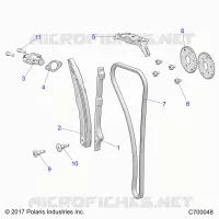CAM CATENA AND TENSIONER
