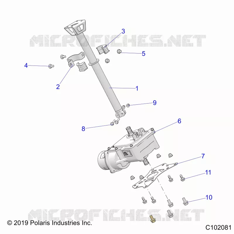 STEERING, STERZO POST ASM.