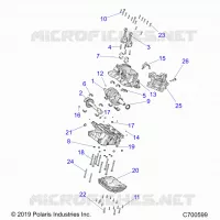 ENGINE, CRANKCASE AND ALBERO MOTORE