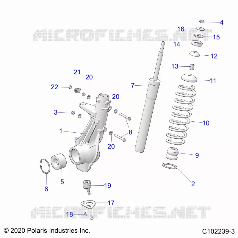 SUSPENSION, ANTERIORE MONTANTE