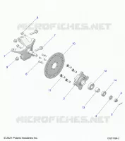 TIMONE, FRONT HUB AND SPINDLE
