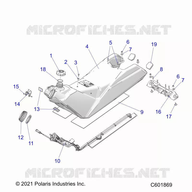 SISTEMA DI ALIMENTAZIONE CARBURANTE, FUEL TANK ASM.