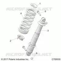 SUSPENSION, REAR SHOCK MONTAGGIO