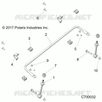 SUSPENSION, FRONT BARRA DI STABILIZZAZIONE