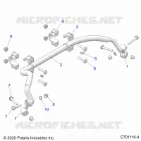 SUSPENSION, REAR BARRA DI STABILIZZAZIONE