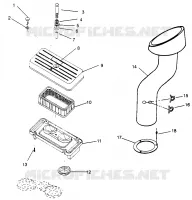 CONDOTTO DELL'ARIA SL 700 B964066 and  Intl. SL 700 I964066 (4935633563B007)