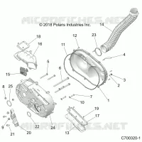 DRIVE TRAIN, COPERCHIO FRIZIONE AND DUCTING