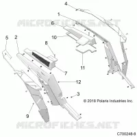 CARROZZERIA POSTERIORE FENDERS AND BEZELS- Z21N4M99AG (C700248-8)