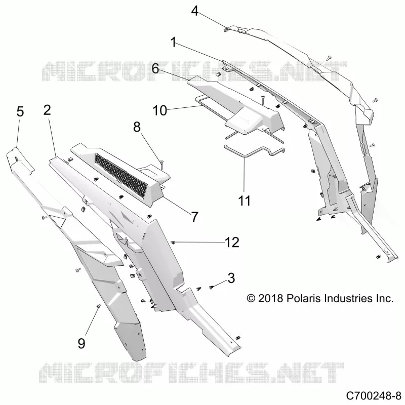 CARROZZERIA POSTERIORE FENDERS AND BEZELS- Z21N4M99AG (C700248-8)