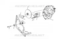 RH SCATOLA DEGLI INGRANAGGI and FRENO MOUNTING 250  2X4