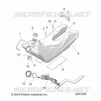 SISTEMA DI ALIMENTAZIONE CARBURANTE, FUEL TANK ASM.